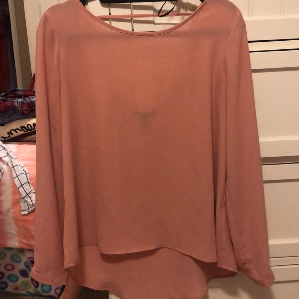 Blush pink blouse